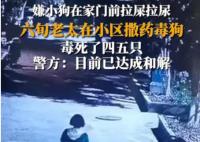 女子疑在小區內撒藥致多條狗死亡 真相曝光簡直太驚人了