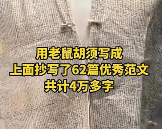 清朝作弊衣上用老鼠須抄了4萬多字 背后真相讓人震驚
