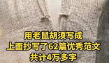 清朝作弊衣上用老鼠須抄了4萬多字 背后真相讓人震驚