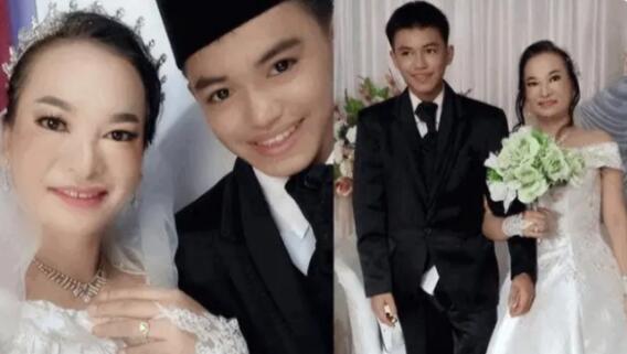 印尼41歲富婆與閨蜜16歲兒子結婚 照片曝光直接讓人大呼意外