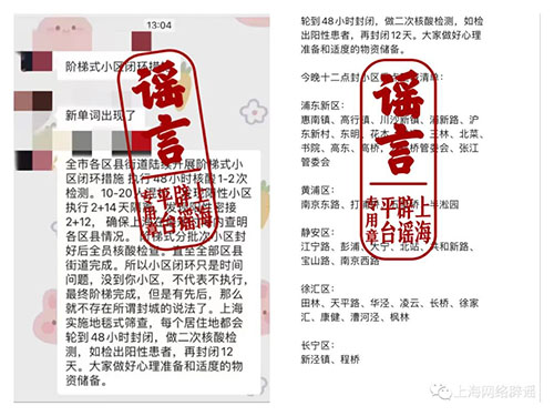 上海全市進行“階梯式閉環”“地毯式篩查”？不實