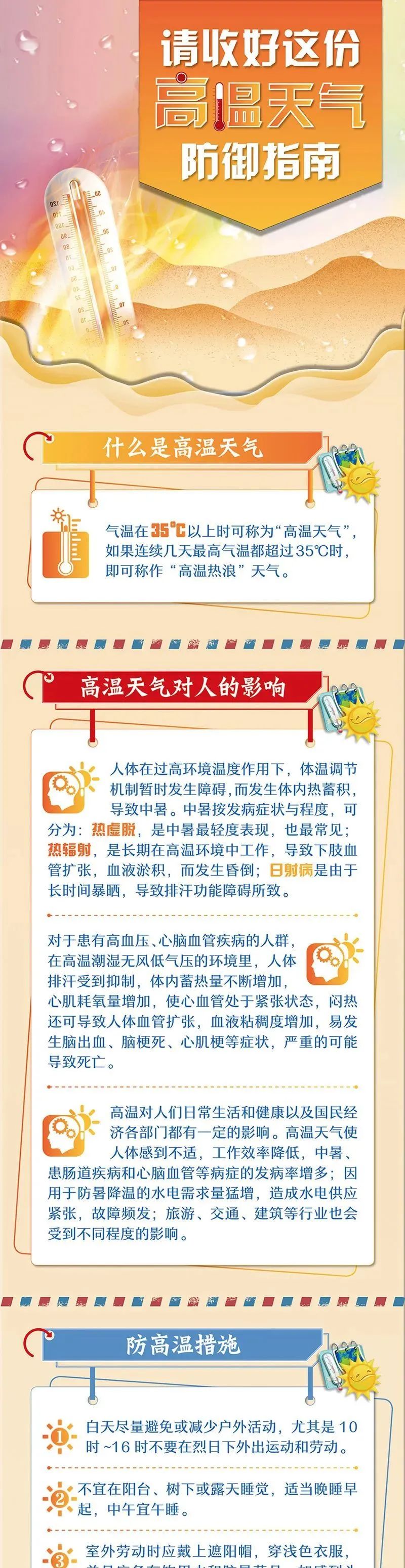 “熱浪”來襲，請收好這份高溫天氣防御指南