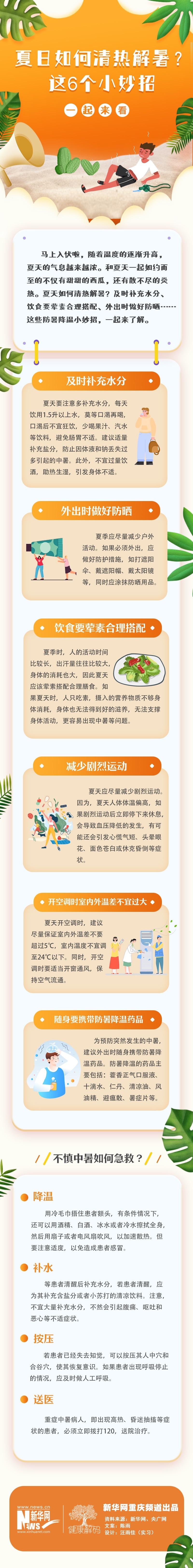 夏日如何清熱解暑？這6個(gè)小妙招一起來了解