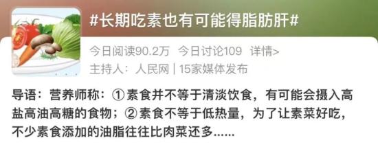 一直吃素很健康？錯了！也會得脂肪肝！